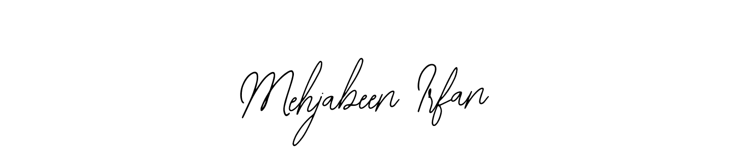 How to Draw Mehjabeen Irfan signature style? Bearetta-2O07w is a latest design signature styles for name Mehjabeen Irfan. Mehjabeen Irfan signature style 12 images and pictures png