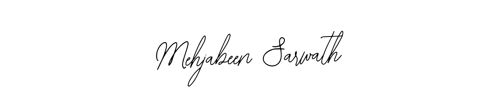 if you are searching for the best signature style for your name Mehjabeen Sarwath. so please give up your signature search. here we have designed multiple signature styles  using Bearetta-2O07w. Mehjabeen Sarwath signature style 12 images and pictures png