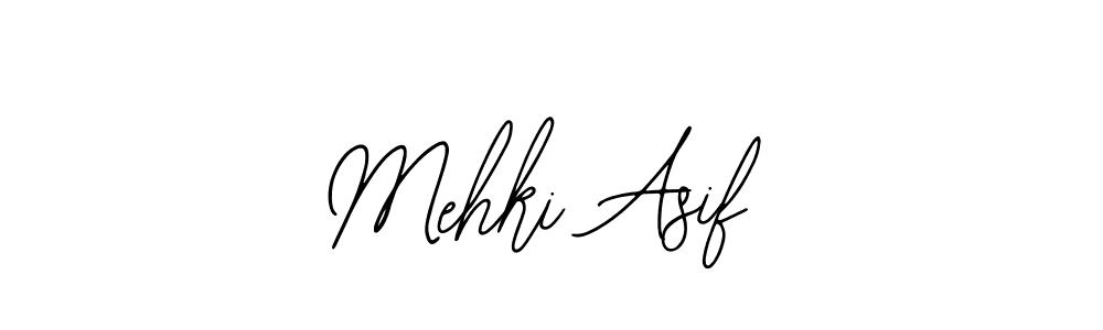 if you are searching for the best signature style for your name Mehki Asif. so please give up your signature search. here we have designed multiple signature styles  using Bearetta-2O07w. Mehki Asif signature style 12 images and pictures png