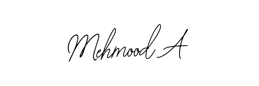 Also we have Mehmood A name is the best signature style. Create professional handwritten signature collection using Bearetta-2O07w autograph style. Mehmood A signature style 12 images and pictures png