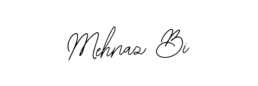 Use a signature maker to create a handwritten signature online. With this signature software, you can design (Bearetta-2O07w) your own signature for name Mehnaz Bi. Mehnaz Bi signature style 12 images and pictures png