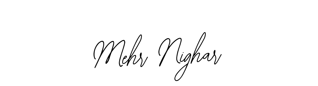 Use a signature maker to create a handwritten signature online. With this signature software, you can design (Bearetta-2O07w) your own signature for name Mehr Nighar. Mehr Nighar signature style 12 images and pictures png