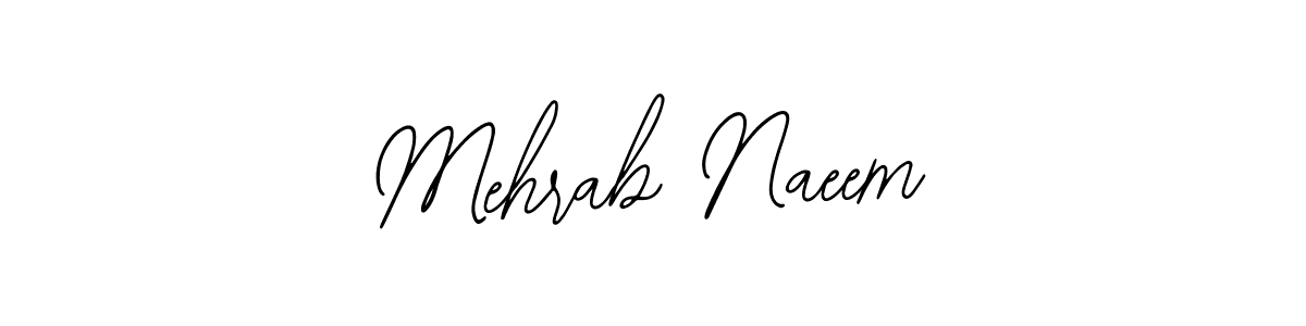 Use a signature maker to create a handwritten signature online. With this signature software, you can design (Bearetta-2O07w) your own signature for name Mehrab Naeem. Mehrab Naeem signature style 12 images and pictures png