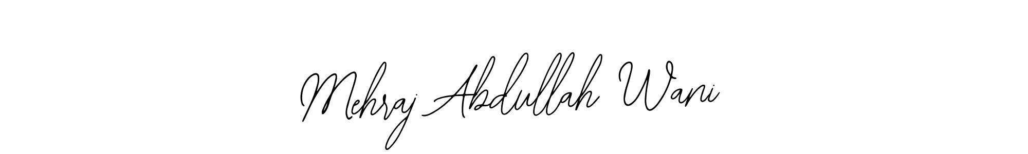 Make a beautiful signature design for name Mehraj Abdullah Wani. Use this online signature maker to create a handwritten signature for free. Mehraj Abdullah Wani signature style 12 images and pictures png