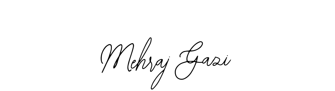 Also we have Mehraj Gazi name is the best signature style. Create professional handwritten signature collection using Bearetta-2O07w autograph style. Mehraj Gazi signature style 12 images and pictures png