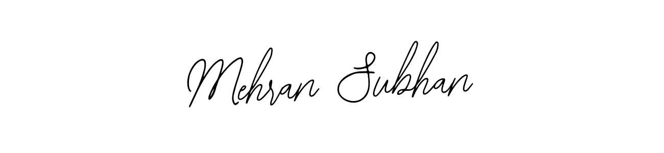 The best way (Bearetta-2O07w) to make a short signature is to pick only two or three words in your name. The name Mehran Subhan include a total of six letters. For converting this name. Mehran Subhan signature style 12 images and pictures png