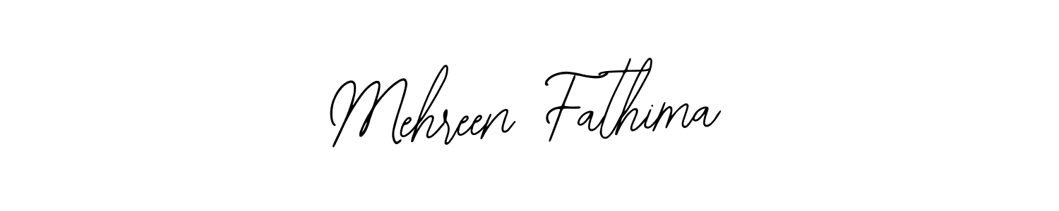 Use a signature maker to create a handwritten signature online. With this signature software, you can design (Bearetta-2O07w) your own signature for name Mehreen Fathima. Mehreen Fathima signature style 12 images and pictures png