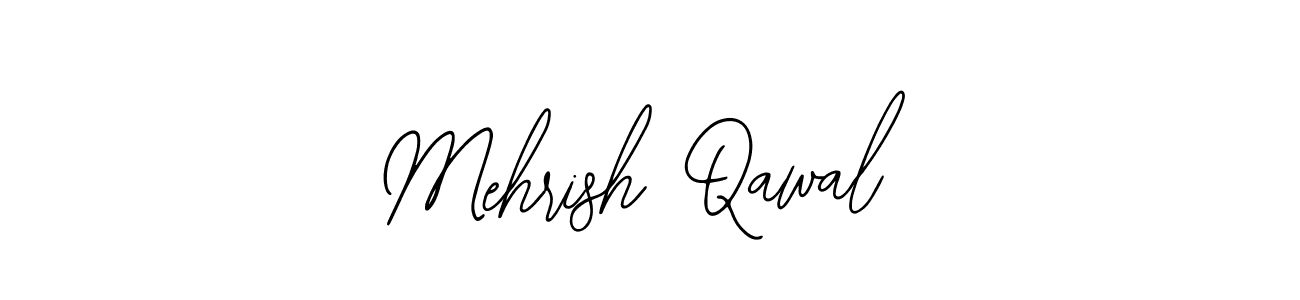 The best way (Bearetta-2O07w) to make a short signature is to pick only two or three words in your name. The name Mehrish Qawal include a total of six letters. For converting this name. Mehrish Qawal signature style 12 images and pictures png