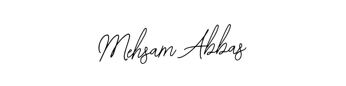 Design your own signature with our free online signature maker. With this signature software, you can create a handwritten (Bearetta-2O07w) signature for name Mehsam Abbas. Mehsam Abbas signature style 12 images and pictures png
