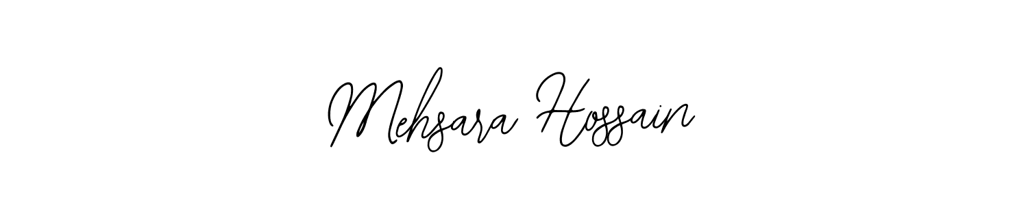 You should practise on your own different ways (Bearetta-2O07w) to write your name (Mehsara Hossain) in signature. don't let someone else do it for you. Mehsara Hossain signature style 12 images and pictures png