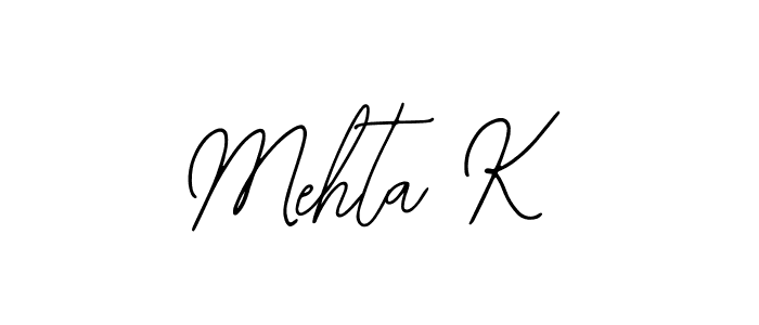 Also You can easily find your signature by using the search form. We will create Mehta K name handwritten signature images for you free of cost using Bearetta-2O07w sign style. Mehta K signature style 12 images and pictures png