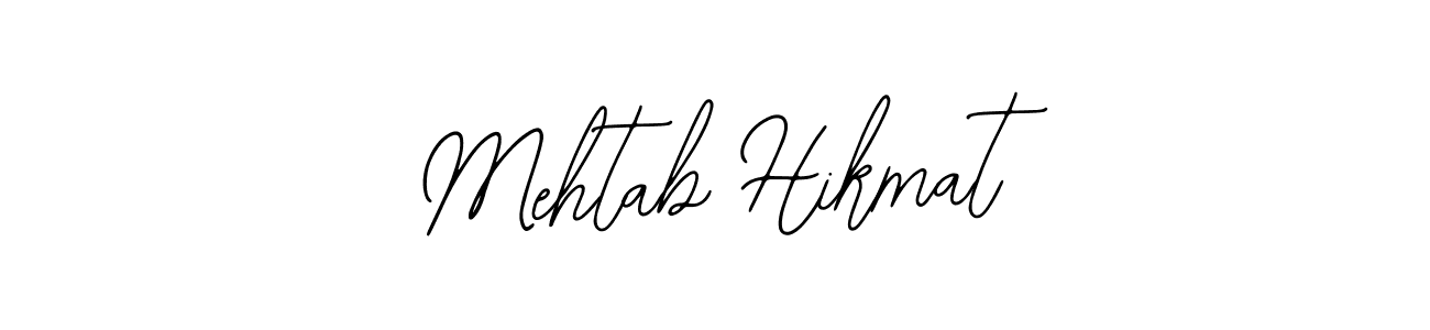 Similarly Bearetta-2O07w is the best handwritten signature design. Signature creator online .You can use it as an online autograph creator for name Mehtab Hikmat. Mehtab Hikmat signature style 12 images and pictures png
