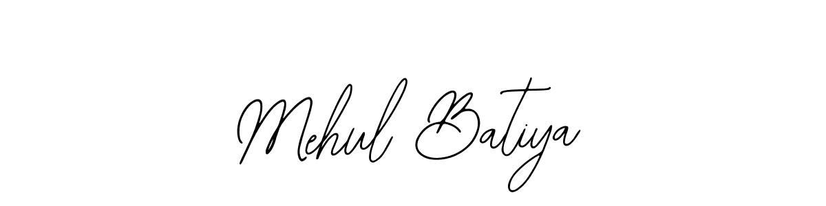 Also we have Mehul Batiya name is the best signature style. Create professional handwritten signature collection using Bearetta-2O07w autograph style. Mehul Batiya signature style 12 images and pictures png