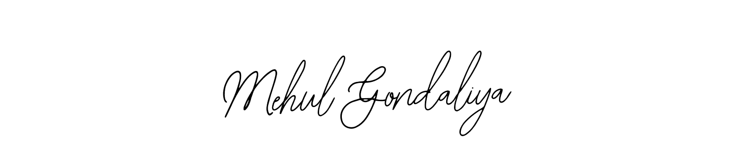 You should practise on your own different ways (Bearetta-2O07w) to write your name (Mehul Gondaliya) in signature. don't let someone else do it for you. Mehul Gondaliya signature style 12 images and pictures png