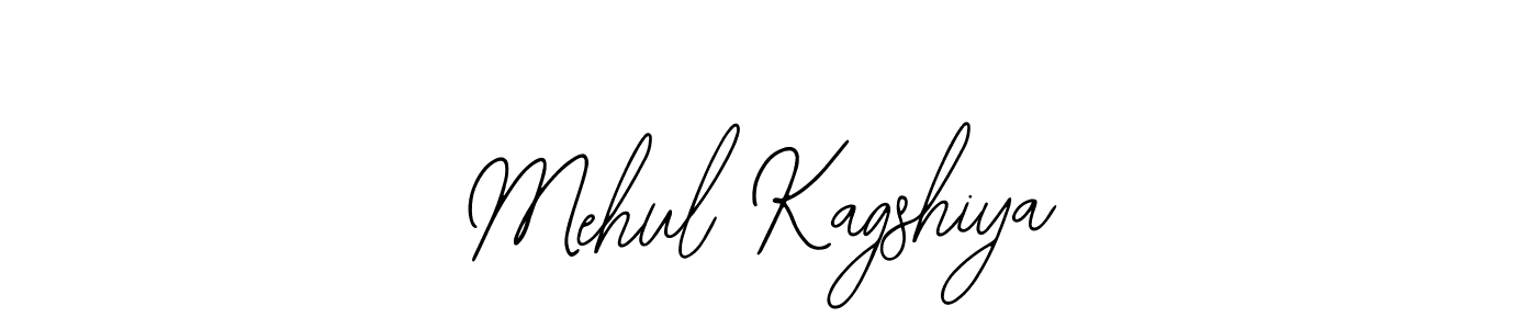 The best way (Bearetta-2O07w) to make a short signature is to pick only two or three words in your name. The name Mehul Kagshiya include a total of six letters. For converting this name. Mehul Kagshiya signature style 12 images and pictures png