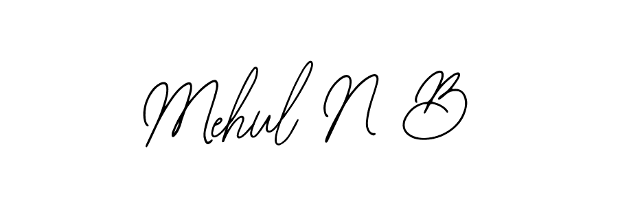 See photos of Mehul N B official signature by Spectra . Check more albums & portfolios. Read reviews & check more about Bearetta-2O07w font. Mehul N B signature style 12 images and pictures png