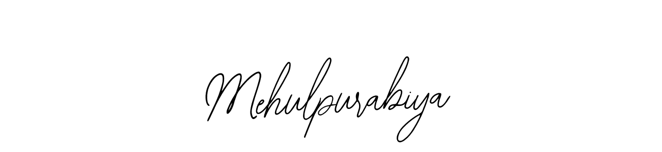 Mehulpurabiya stylish signature style. Best Handwritten Sign (Bearetta-2O07w) for my name. Handwritten Signature Collection Ideas for my name Mehulpurabiya. Mehulpurabiya signature style 12 images and pictures png