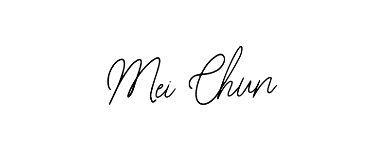 Design your own signature with our free online signature maker. With this signature software, you can create a handwritten (Bearetta-2O07w) signature for name Mei Chun. Mei Chun signature style 12 images and pictures png