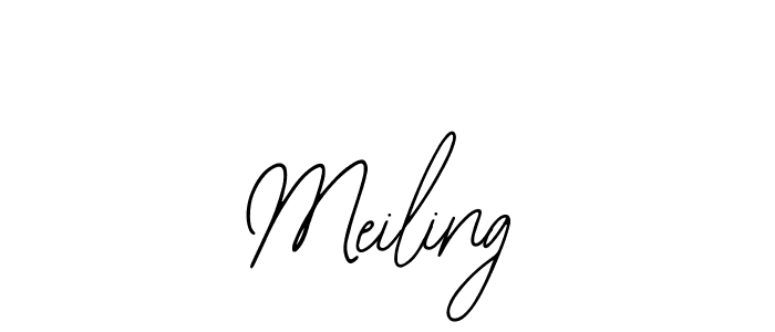 Design your own signature with our free online signature maker. With this signature software, you can create a handwritten (Bearetta-2O07w) signature for name Meiling. Meiling signature style 12 images and pictures png