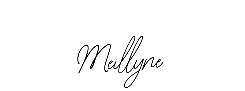 You should practise on your own different ways (Bearetta-2O07w) to write your name (Meillyne) in signature. don't let someone else do it for you. Meillyne signature style 12 images and pictures png