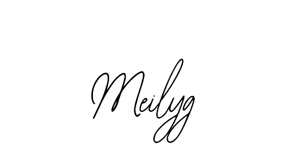 Use a signature maker to create a handwritten signature online. With this signature software, you can design (Bearetta-2O07w) your own signature for name Meilyg. Meilyg signature style 12 images and pictures png