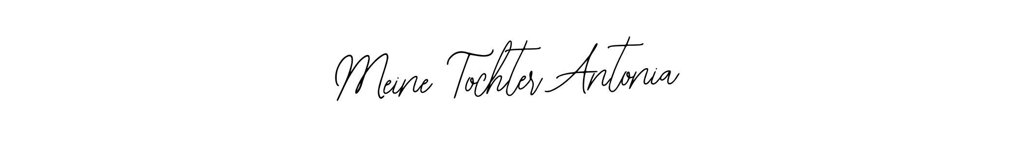 See photos of Meine Tochter Antonia official signature by Spectra . Check more albums & portfolios. Read reviews & check more about Bearetta-2O07w font. Meine Tochter Antonia signature style 12 images and pictures png