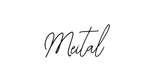Use a signature maker to create a handwritten signature online. With this signature software, you can design (Bearetta-2O07w) your own signature for name Meital. Meital signature style 12 images and pictures png