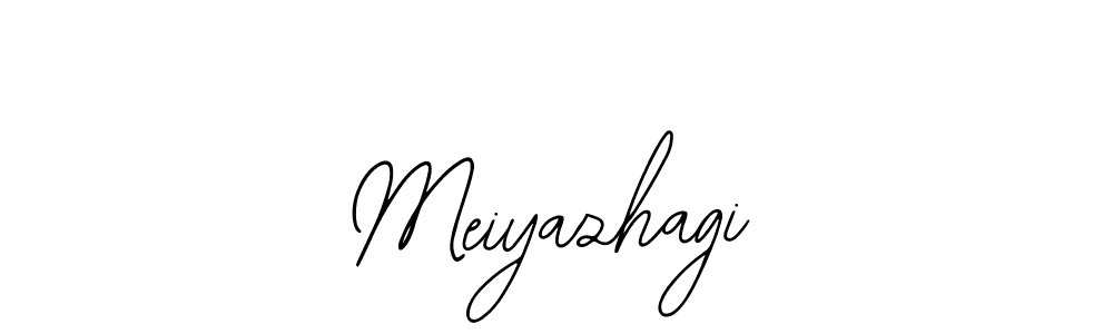 You should practise on your own different ways (Bearetta-2O07w) to write your name (Meiyazhagi) in signature. don't let someone else do it for you. Meiyazhagi signature style 12 images and pictures png