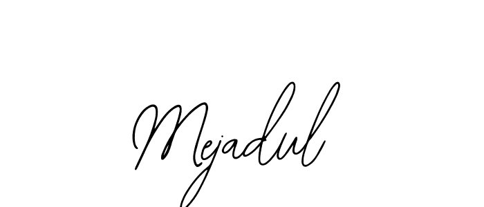 How to make Mejadul name signature. Use Bearetta-2O07w style for creating short signs online. This is the latest handwritten sign. Mejadul signature style 12 images and pictures png