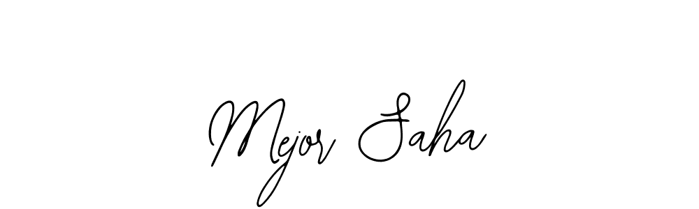 Design your own signature with our free online signature maker. With this signature software, you can create a handwritten (Bearetta-2O07w) signature for name Mejor Saha. Mejor Saha signature style 12 images and pictures png