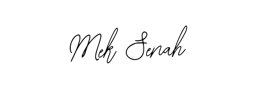 Also You can easily find your signature by using the search form. We will create Mek Senah name handwritten signature images for you free of cost using Bearetta-2O07w sign style. Mek Senah signature style 12 images and pictures png