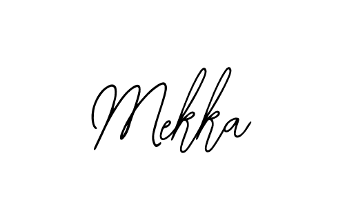 Use a signature maker to create a handwritten signature online. With this signature software, you can design (Bearetta-2O07w) your own signature for name Mekka. Mekka signature style 12 images and pictures png