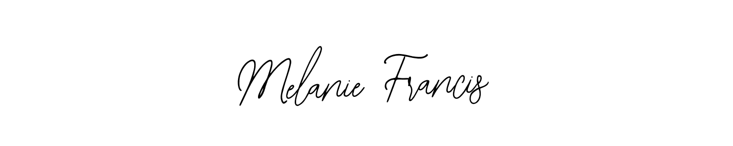 How to make Melanie Francis signature? Bearetta-2O07w is a professional autograph style. Create handwritten signature for Melanie Francis name. Melanie Francis signature style 12 images and pictures png