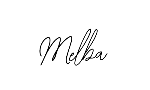 You should practise on your own different ways (Bearetta-2O07w) to write your name (Melba) in signature. don't let someone else do it for you. Melba signature style 12 images and pictures png