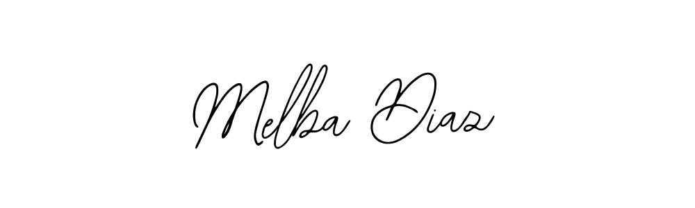 Make a beautiful signature design for name Melba Diaz. Use this online signature maker to create a handwritten signature for free. Melba Diaz signature style 12 images and pictures png