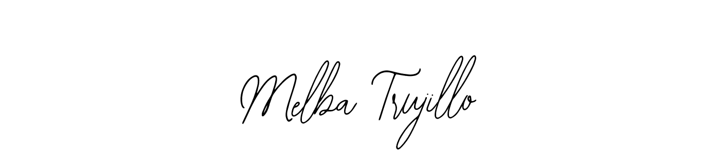 You should practise on your own different ways (Bearetta-2O07w) to write your name (Melba Trujillo) in signature. don't let someone else do it for you. Melba Trujillo signature style 12 images and pictures png