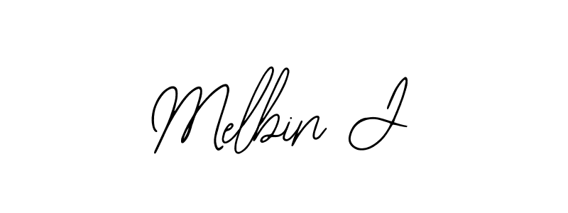 Similarly Bearetta-2O07w is the best handwritten signature design. Signature creator online .You can use it as an online autograph creator for name Melbin J. Melbin J signature style 12 images and pictures png