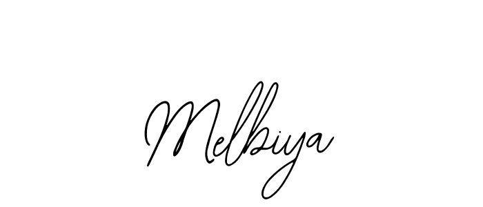 Design your own signature with our free online signature maker. With this signature software, you can create a handwritten (Bearetta-2O07w) signature for name Melbiya. Melbiya signature style 12 images and pictures png