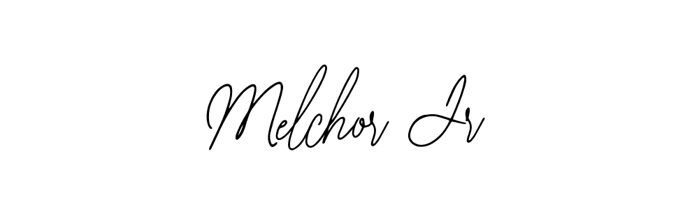 Similarly Bearetta-2O07w is the best handwritten signature design. Signature creator online .You can use it as an online autograph creator for name Melchor Jr. Melchor Jr signature style 12 images and pictures png