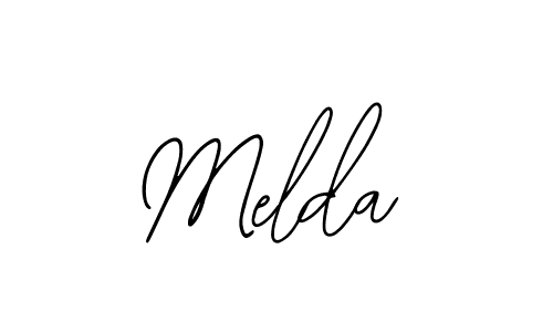 How to make Melda signature? Bearetta-2O07w is a professional autograph style. Create handwritten signature for Melda name. Melda signature style 12 images and pictures png