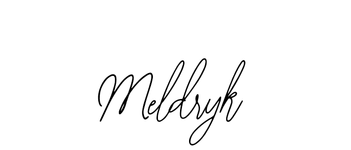 Design your own signature with our free online signature maker. With this signature software, you can create a handwritten (Bearetta-2O07w) signature for name Meldryk. Meldryk signature style 12 images and pictures png