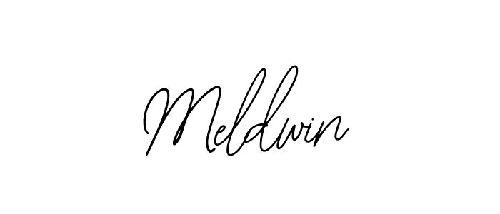 How to make Meldwin signature? Bearetta-2O07w is a professional autograph style. Create handwritten signature for Meldwin name. Meldwin signature style 12 images and pictures png