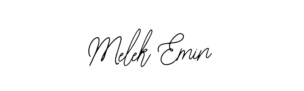 Melek Emin stylish signature style. Best Handwritten Sign (Bearetta-2O07w) for my name. Handwritten Signature Collection Ideas for my name Melek Emin. Melek Emin signature style 12 images and pictures png