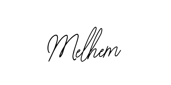 Make a beautiful signature design for name Melhem. With this signature (Bearetta-2O07w) style, you can create a handwritten signature for free. Melhem signature style 12 images and pictures png