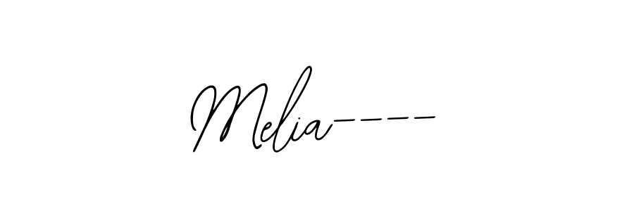 How to make Melia---- signature? Bearetta-2O07w is a professional autograph style. Create handwritten signature for Melia---- name. Melia---- signature style 12 images and pictures png