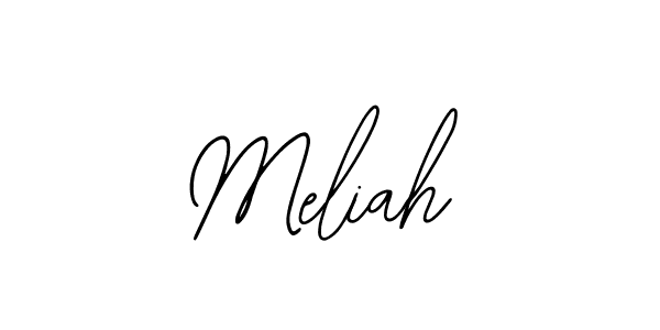 Use a signature maker to create a handwritten signature online. With this signature software, you can design (Bearetta-2O07w) your own signature for name Meliah. Meliah signature style 12 images and pictures png