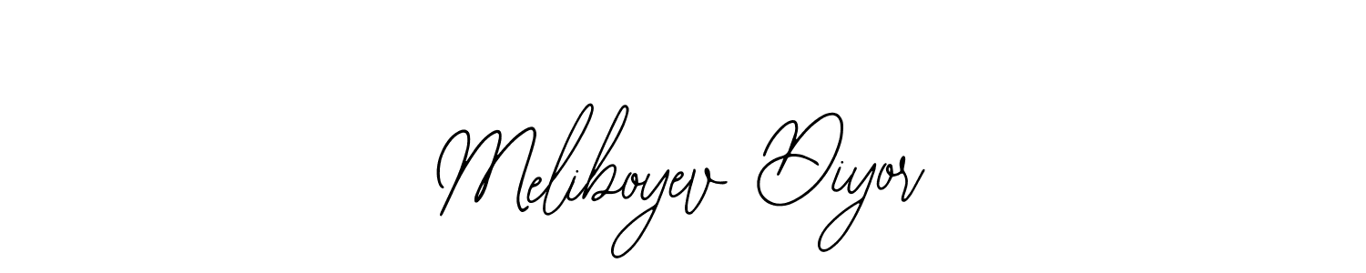 if you are searching for the best signature style for your name Meliboyev Diyor. so please give up your signature search. here we have designed multiple signature styles  using Bearetta-2O07w. Meliboyev Diyor signature style 12 images and pictures png