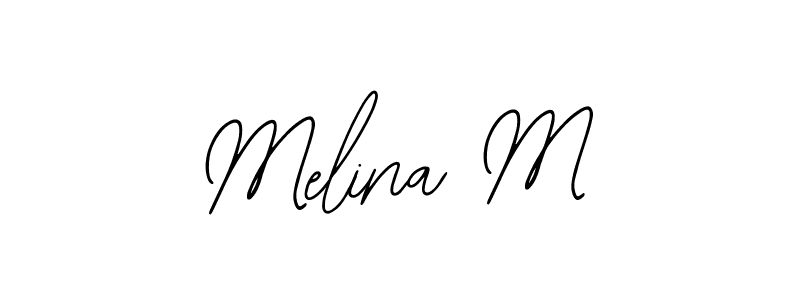 Create a beautiful signature design for name Melina M. With this signature (Bearetta-2O07w) fonts, you can make a handwritten signature for free. Melina M signature style 12 images and pictures png