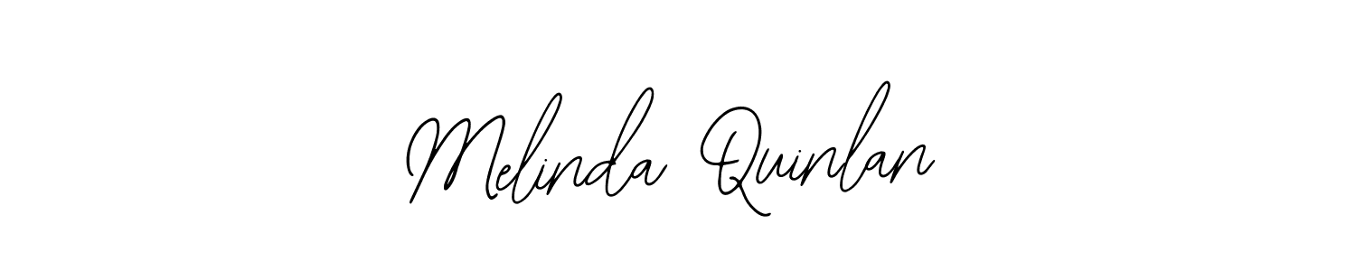 How to make Melinda Quinlan name signature. Use Bearetta-2O07w style for creating short signs online. This is the latest handwritten sign. Melinda Quinlan signature style 12 images and pictures png