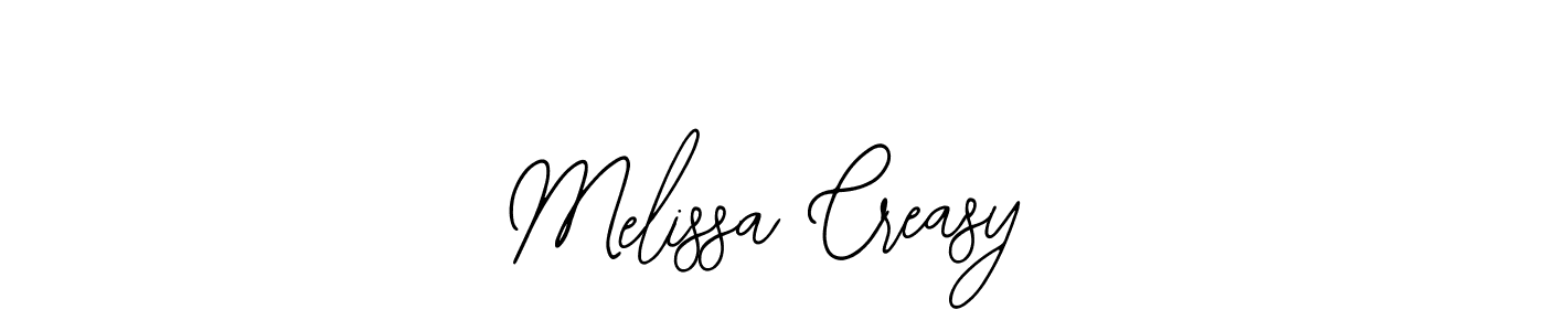 You should practise on your own different ways (Bearetta-2O07w) to write your name (Melissa Creasy) in signature. don't let someone else do it for you. Melissa Creasy signature style 12 images and pictures png